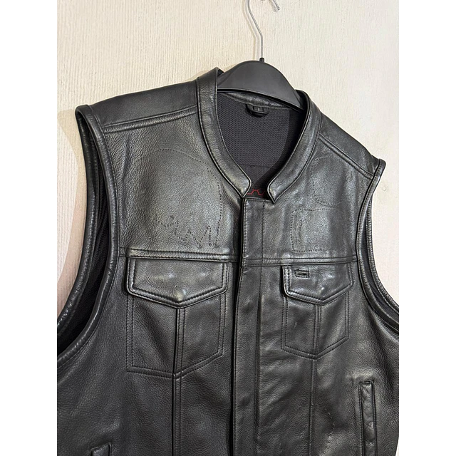 Chaqueta Vest Bicker Club cuero, marca FIRST 2054 5
