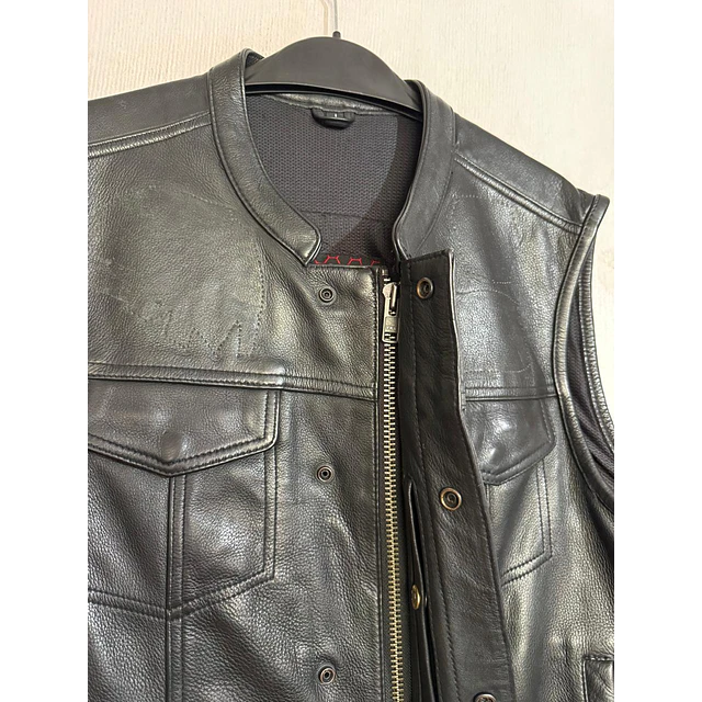 Chaqueta Vest Bicker Club cuero, marca FIRST 2054 7
