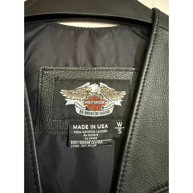 Chaqueta Vest mujer, Cuero Marca Harley Davidson, Talla S 2055 3