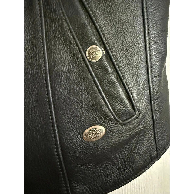 Chaqueta Vest mujer, Cuero Marca Harley Davidson, Talla S 2055 6