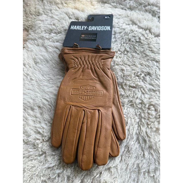 Guante cuero hombre, color marrón, marca Harley Davidson Full Speed talla XL 2056 1