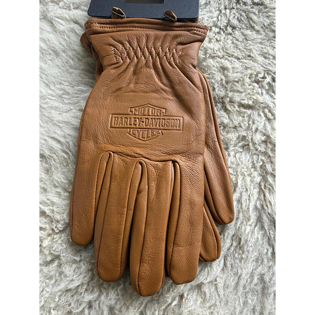 Guante cuero hombre, color marrón, marca Harley Davidson Full Speed talla XL 2056 4
