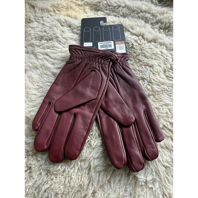 Guante cuero, color burdeo, marca Harley Davidson Full Speed talla L 2058 3