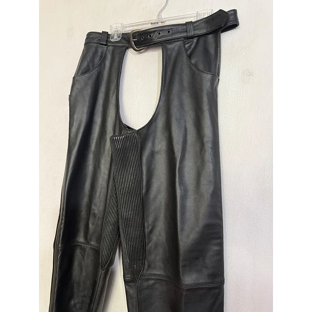 Chaps pierneras cuero hombre, marca Harley Davidson, talla L 2061 5