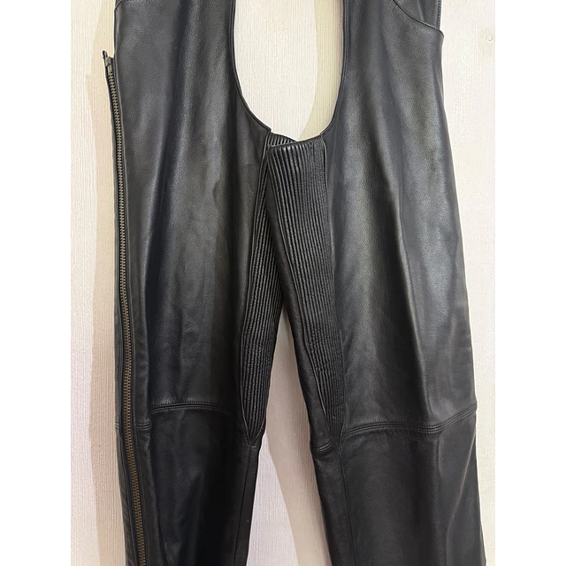 Chaps pierneras cuero hombre, marca Harley Davidson, talla L 2061 6