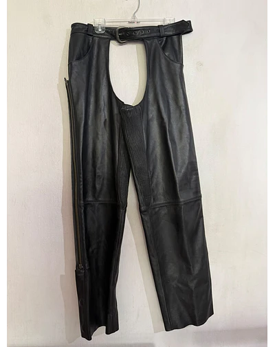 Chaps pierneras cuero hombre, marca Harley Davidson, talla L 2061