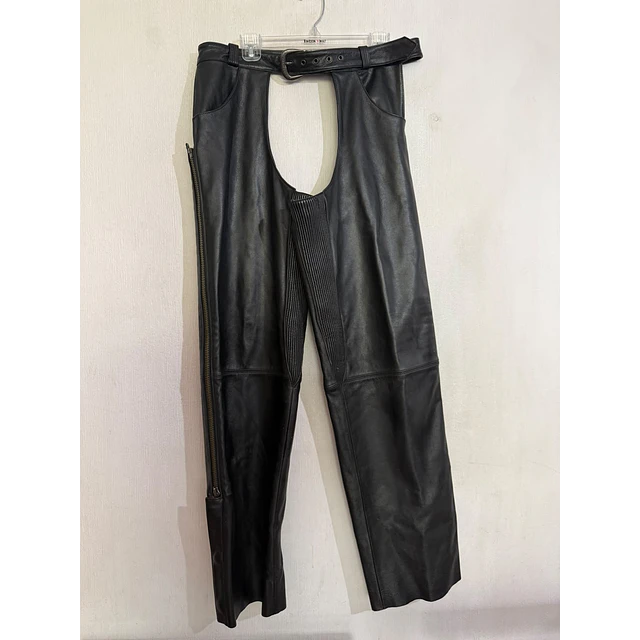 Chaps pierneras cuero hombre, marca Harley Davidson, talla L 2061 1
