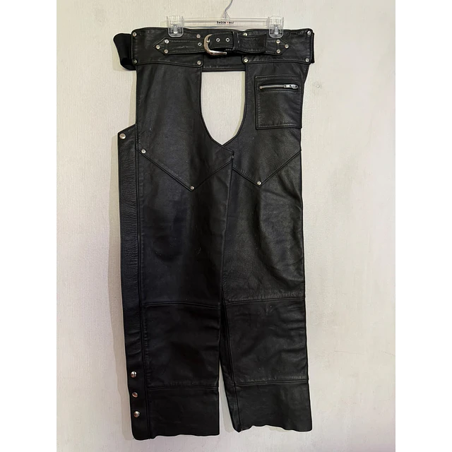 Chaps pierneras cuero hombre, marca Harley Davidson, talla L 2063 1