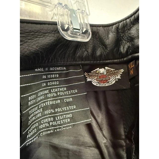 Chaps pierneras cuero, marca Harley Davidson, talla XL/W 2064 3