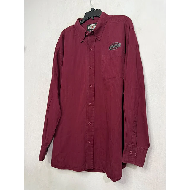 Camisa manga larga, marca Harley Davidson, color burdeo talla 2XL 2068 6