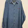 Camisa manga larga, marca Harley Davidson, Modelo Denin color azul talla 2XL 2069 1
