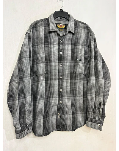 Camisa manga larga, marca Harley Davidson, color gris talla 2XL 2070