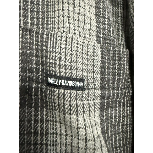 Camisa manga larga, marca Harley Davidson, color gris talla 2XL 2070 5