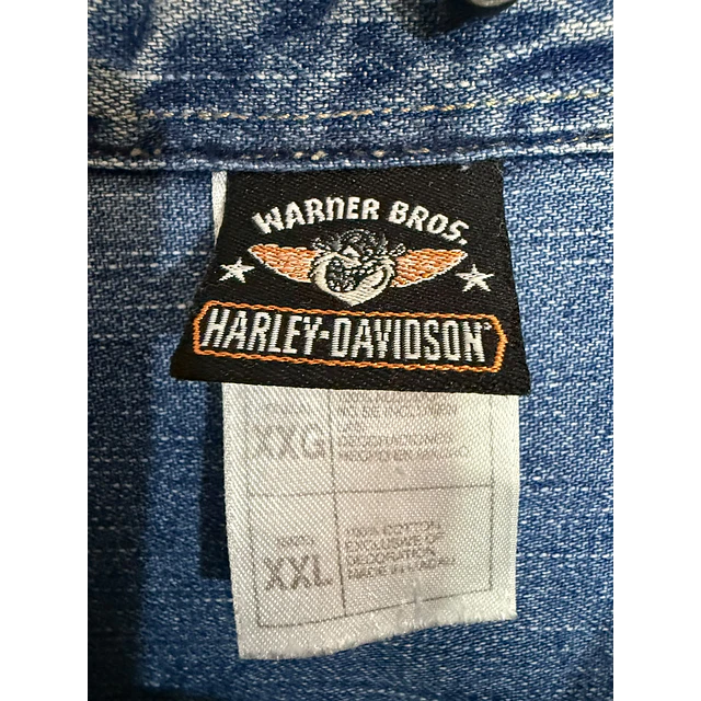 Camisa manga larga, marca Harley Davidson, Modelo Taz Loonye Toons talla 2XL 2072 3