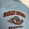 Camisa sin mangas, marca Harley Davidson, color denin celeste talla 2XL 2082 7