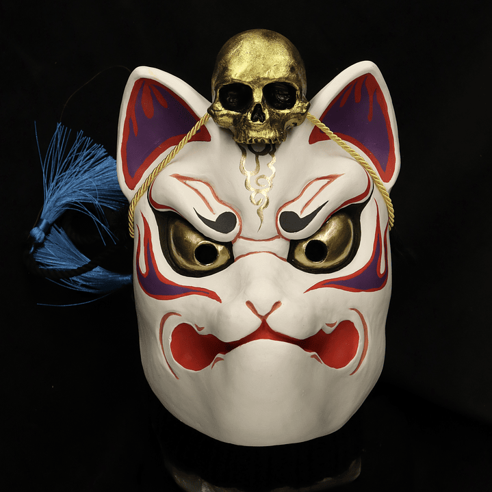 Máscara Kitsune Calavera 2