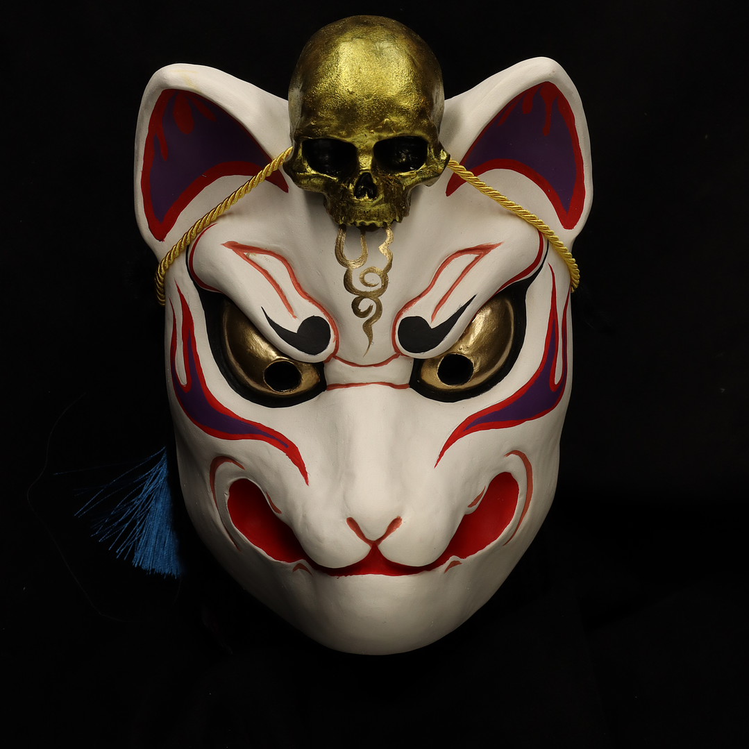 Máscara Kitsune Calavera 3