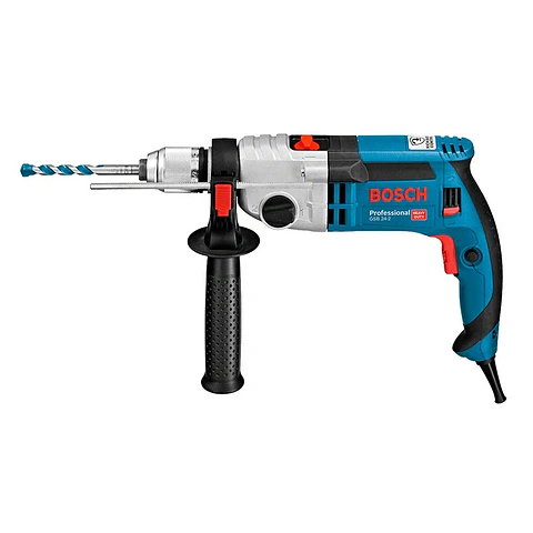 TALADRO PERCUTOR 1/2" 1100W 51000 GPM MALETA BOSCH GSB 24-2