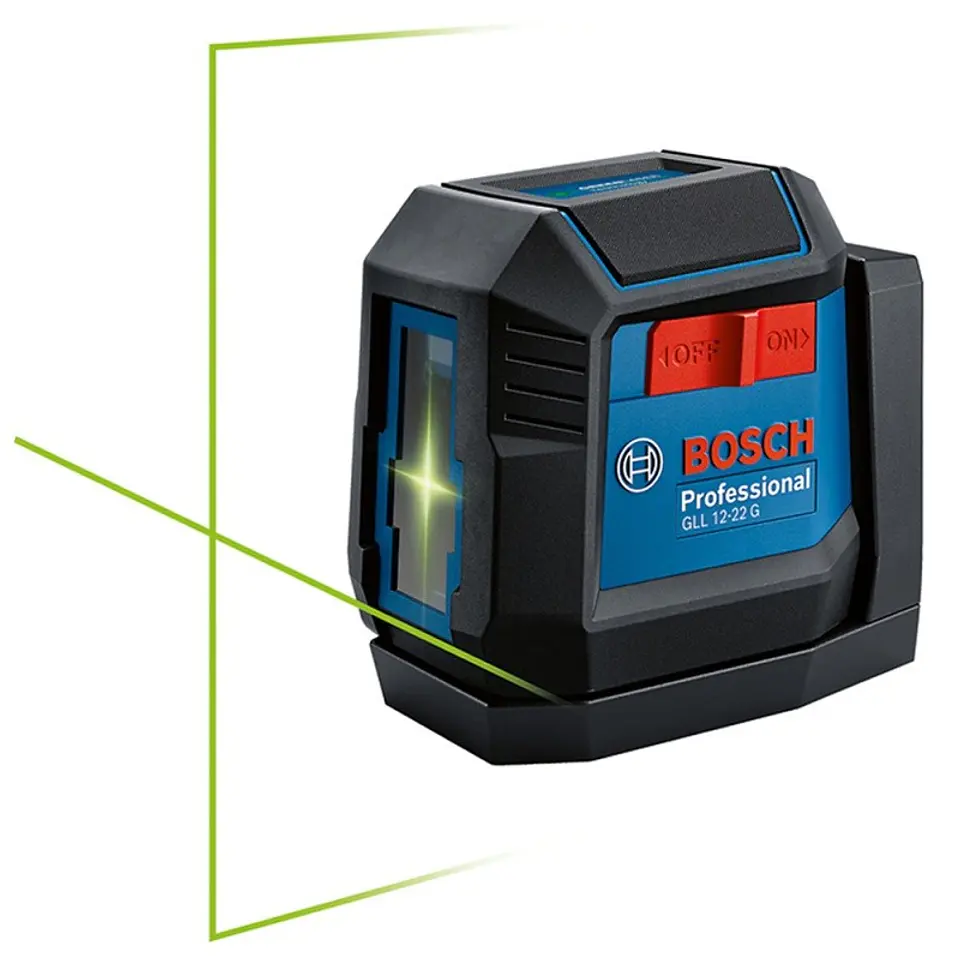 Nivel Láser 3.7V 2 Líneas Verde Recargable USB 12m Bosch GLL 12-22 G 1