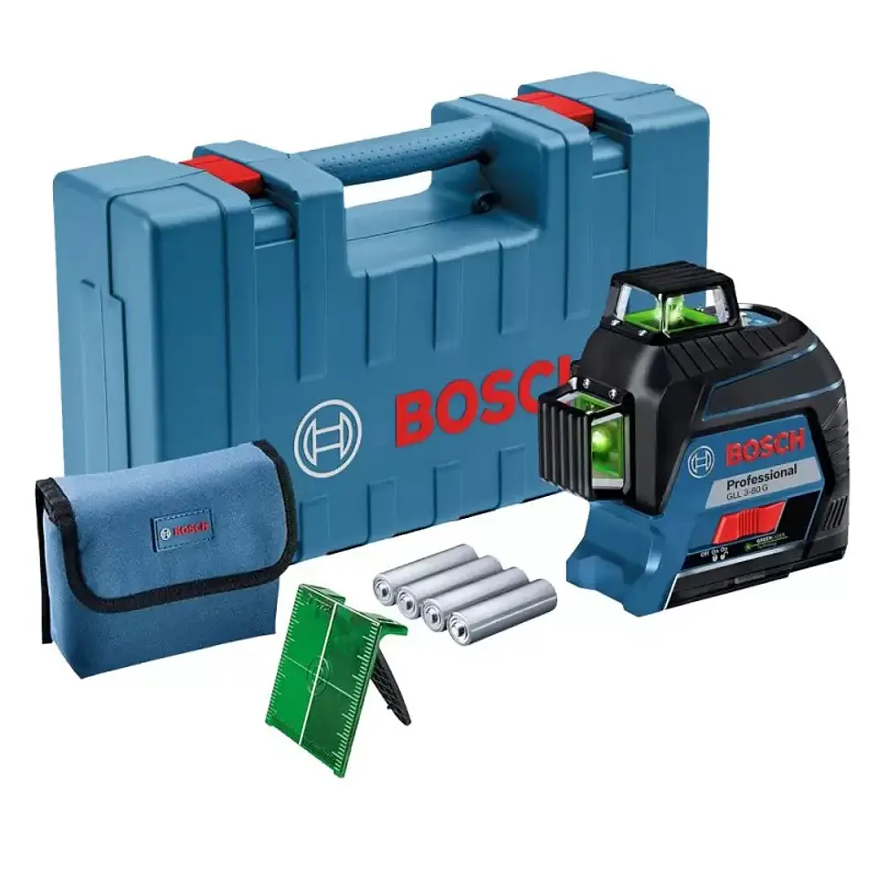 Nivel laser 360º 30 Metros a Bateria Luz Verde Bosch GLL 3-80G 2