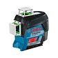 Nivel Láser 360 de 3 Líneas Verde GLL 3-80 CG + Receptor LR 7 Bosch - Miniatura 1