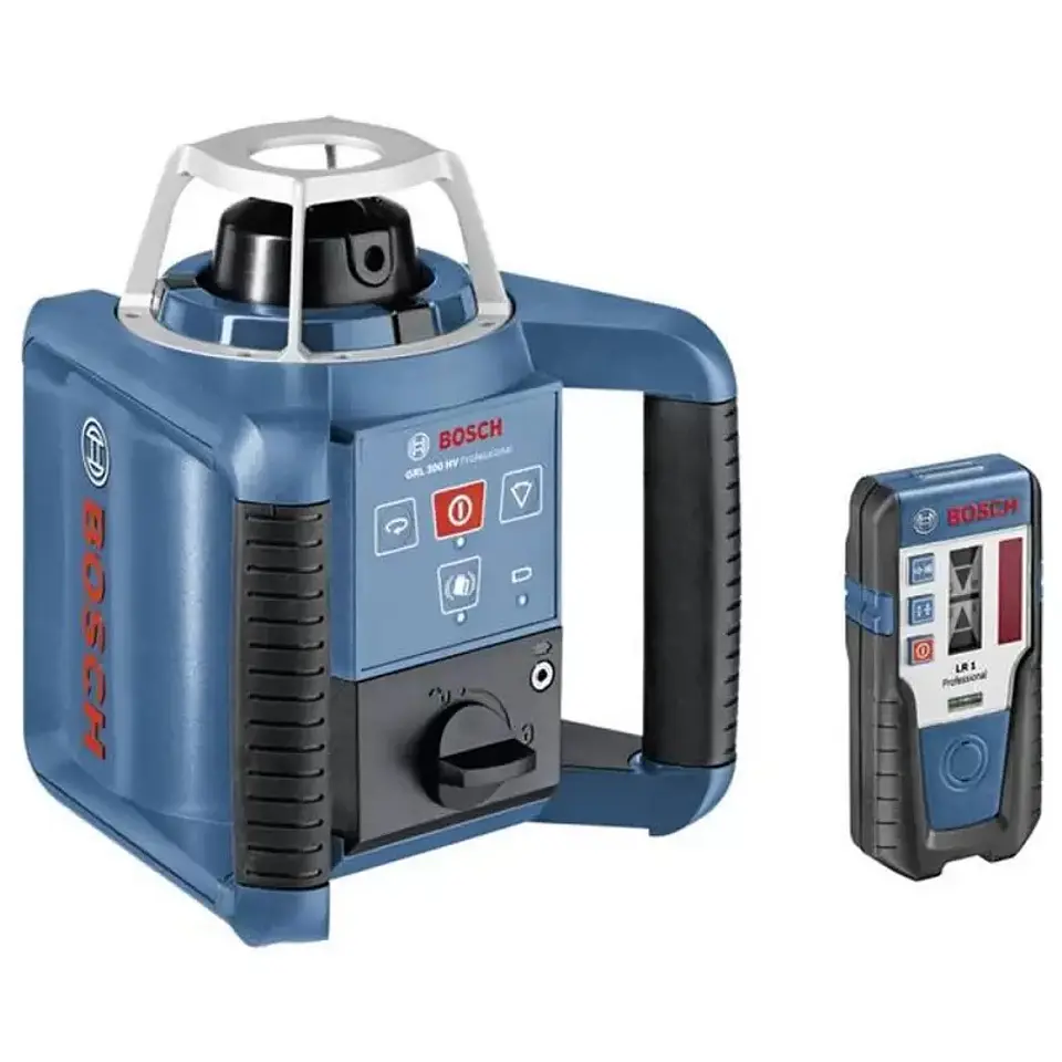 Nivel Laser Giratorio Luz Roja a Pilas 300 Metros con receptor Bosch GRL 300 HV 2