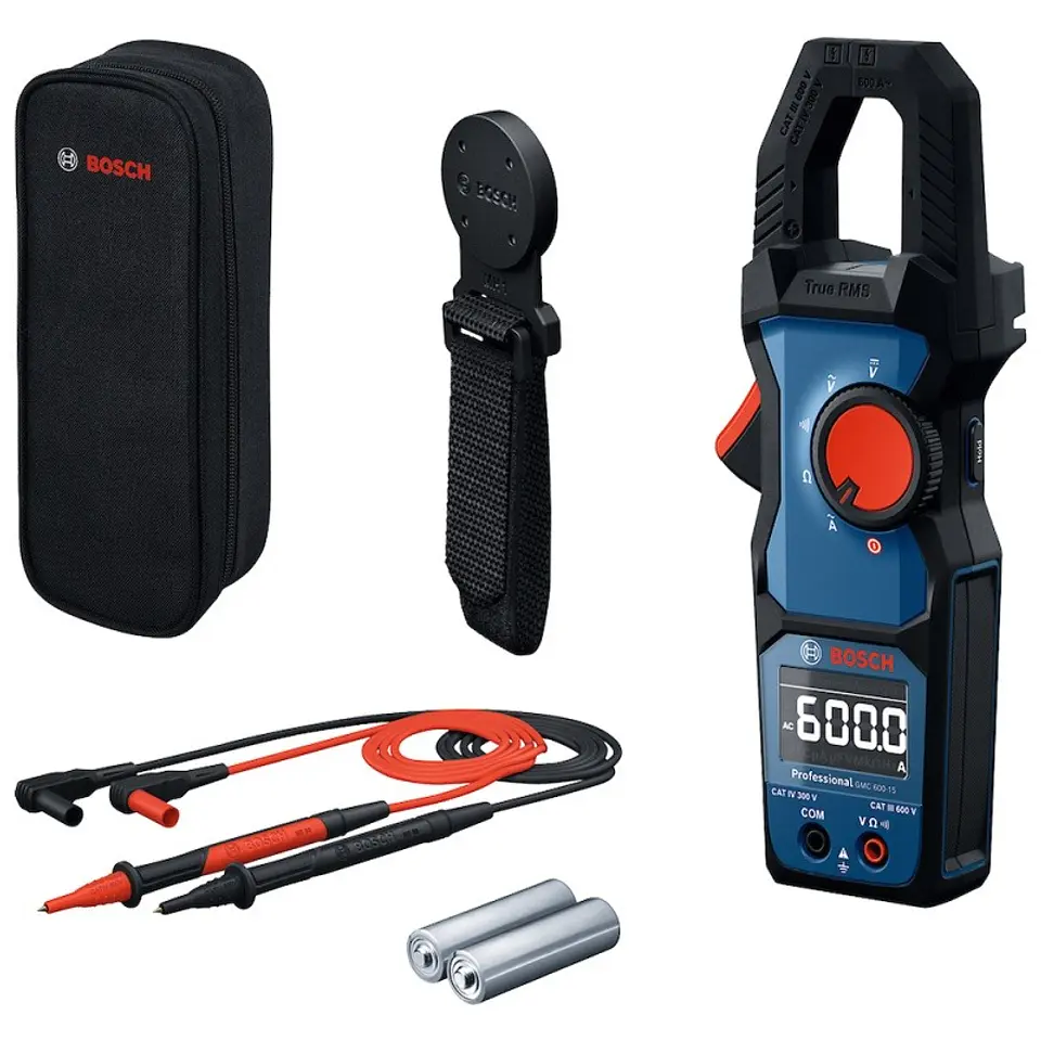 Pinza Amperimétrica con Gancho 600V Bosch GMC 600-15 2