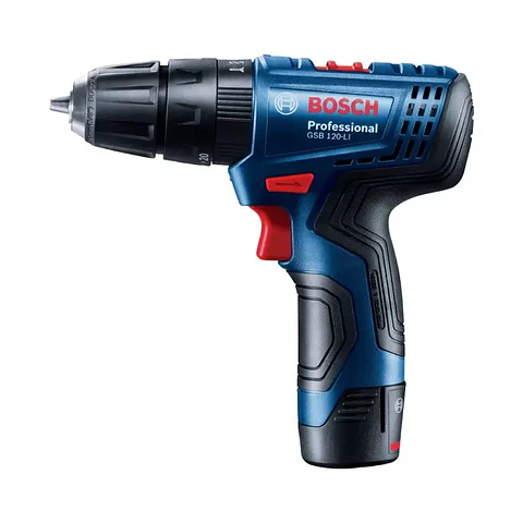 Taladro Percutor 3/8" 12V Inc 2 Bat 2.0 Ah + Carg Bosch GSB 120-LI