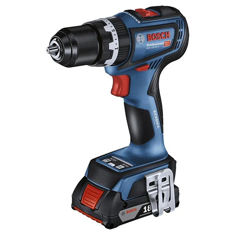  Taladro Percutor 1/2" 18V Brushless Inc 2 Bat y Carg Bosch GSB 18V-90 C