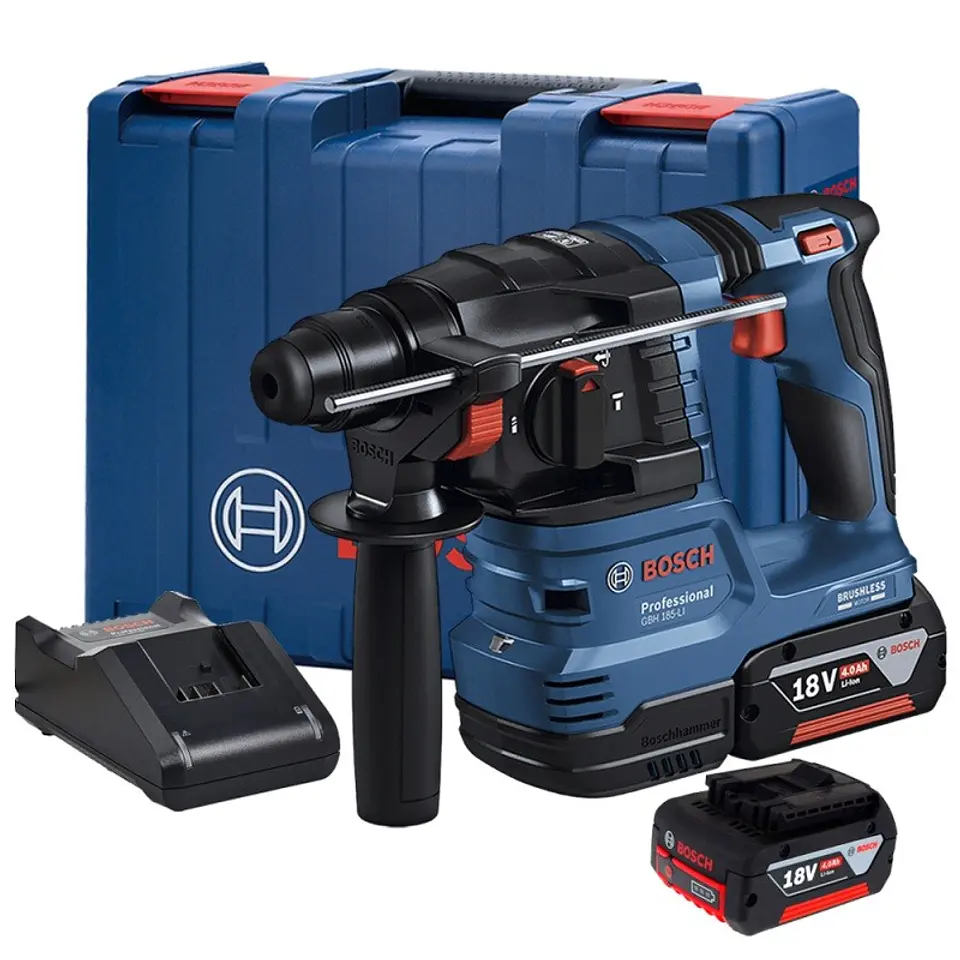 Rotomartillo SDS Plus 18V Brushless Inc 2 Bat y Carg Bosch GBH 185-LI 3