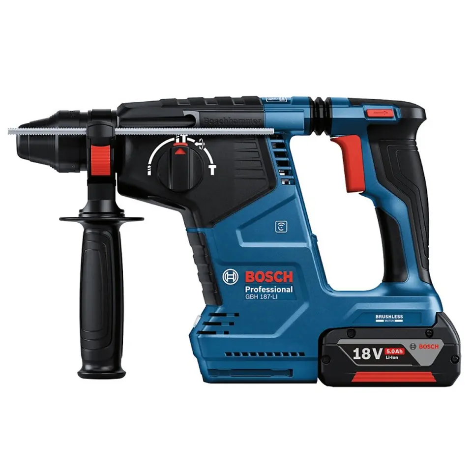  Rotomartillo SDS Plus/Cilíndrico/Hexagonal 18V Brushless Inc 2 Bat y Carg Bosch GBH 187-LI 2
