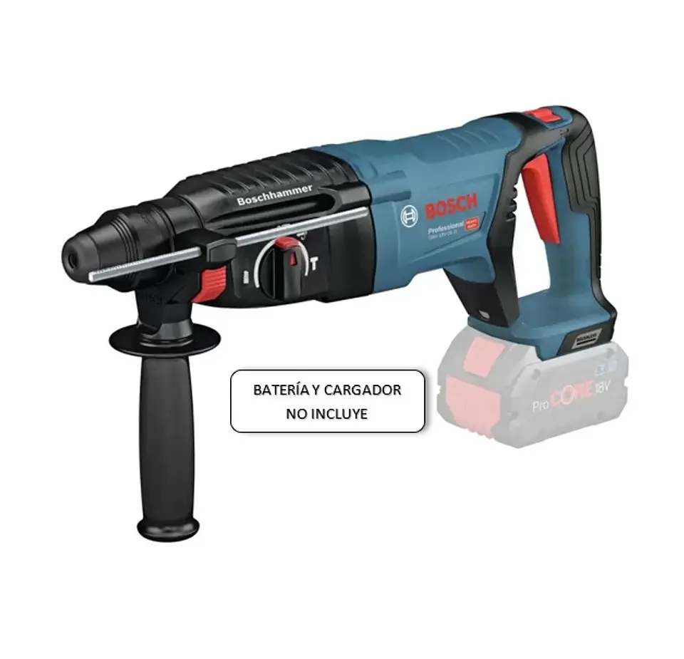 Rotomartillo Sds-Plus 18V Brushless 2.5J Baretool Bosch GBH 18V-26 D 1