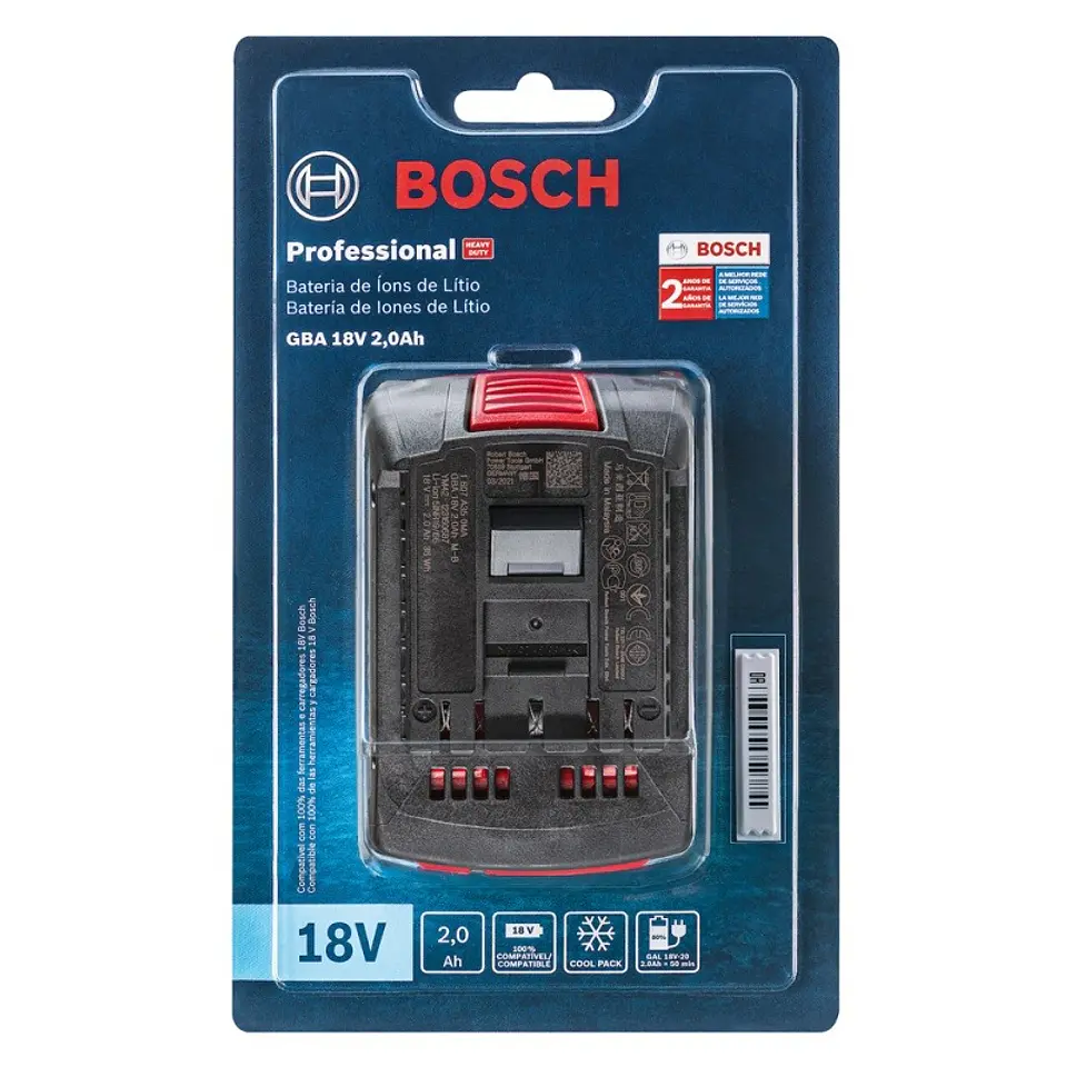 Batería de Iones de Litio GBA 18V 2,0 Ah Bosch 3