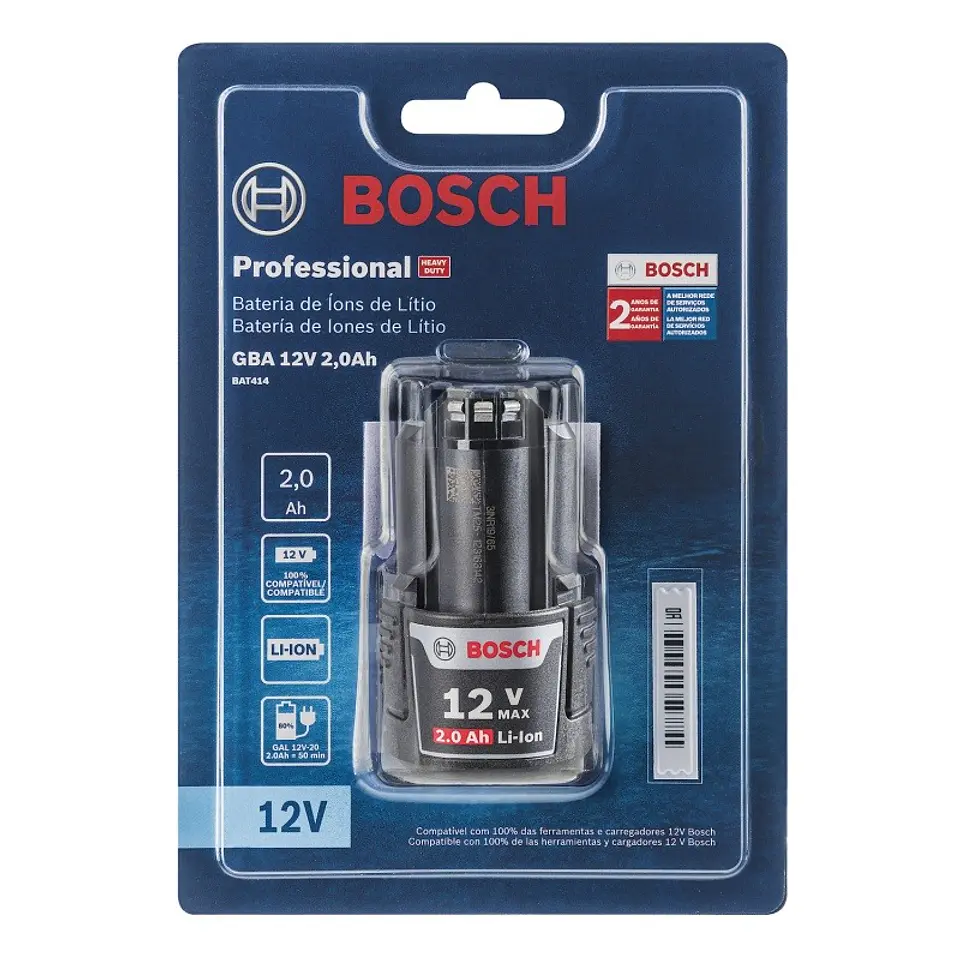Bateria de Iones de Litio de 12 V Max 2, 0 Ah GBA 12V Max Bosch 3