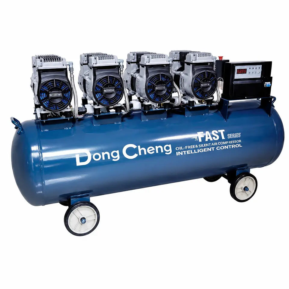 COMPRESOR INDUSTRIAL SIN ACEITE DONG CHENG (DQE1680x4/120L) 1