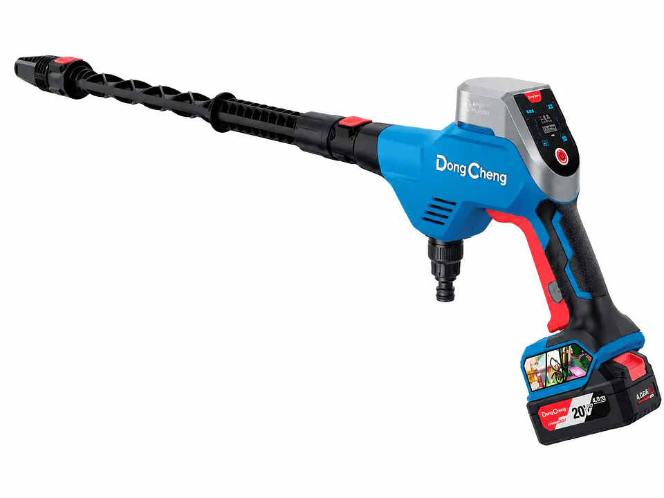 HIDROLAVADORA DIGITAL 20V 4Ah DONG CHENG (DCQW2058BDM) 1