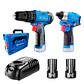 KIT COMBINADO: TALADRO PERCUTOR 12V DCJZ23-10IEK 35NM +ATORNILLADOR IMPACTO 1/4