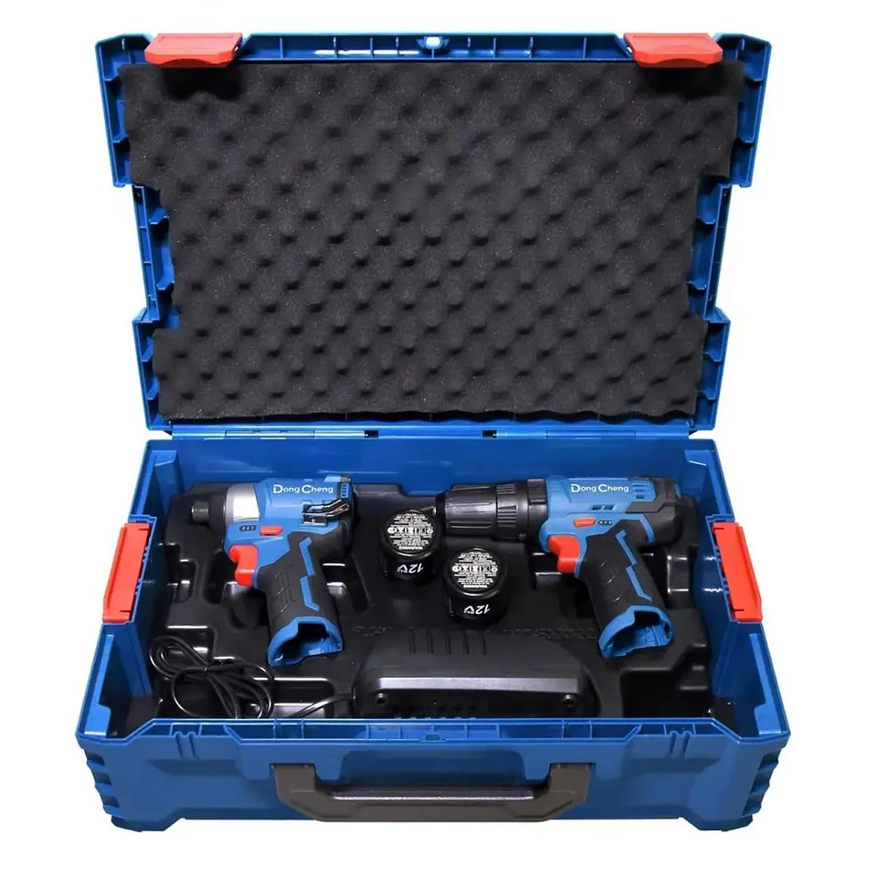 KIT COMBINADO: TALADRO PERCUTOR 12V DCJZ23-10IEK 35NM +ATORNILLADOR IMPACTO 1/4