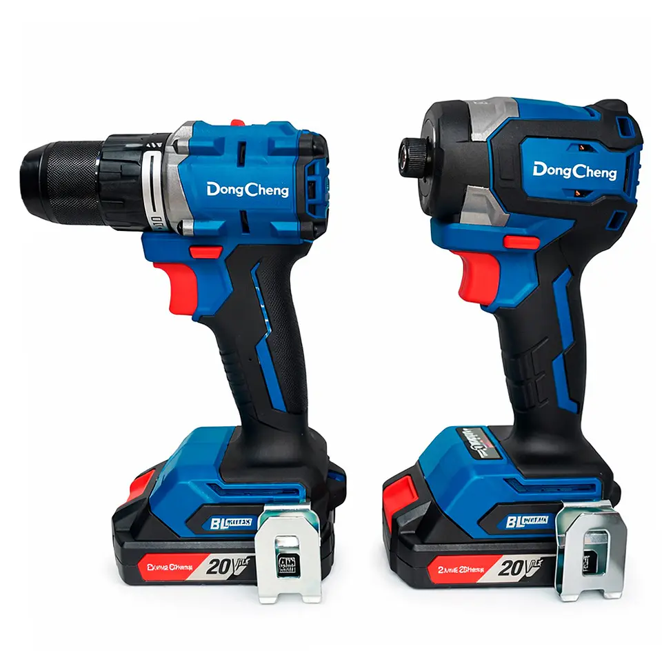 COMBO DCKIT26AM: TALADRO PERCUTOR 1/2″ DCJZ2060i 60Nm+ ATORNILLADOR IMPACTO 1/4″ DCPL208 208Nm +2AH DONG CHENG 20V 2
