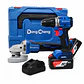 COMBO DCKIT34.02EK: AMOLADORA INALÁMBRICA 5″ DCSM03-125FK  + TALADRO PERCUTOR 1/2″ DCJZ2060i 60NM +2BAT X 4AH DONG CHENG - Miniatura 1