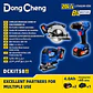 KIT COMBINADO: TALADRO PERCUTOR 1/2″ DCJZ2060I 20V 60NM  DCKIT58EK + SIERRA CALADORA 20V BARETOOLS DCMQ85-Z + SIERRA CIRCULAR INALÁMBRICO 20V 185MM DCMY02-185 DONG CHENG DCKIT58BK  - Miniatura 1