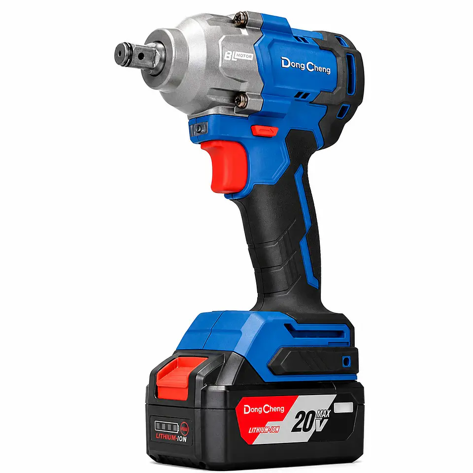 COMBO DCKIT43BK:  TALADRO PERCUTOR 1/2″ DCJZ2060i 60Nm + ATORNILLADOR IMPACTO 1/4″ DCPL208 208Nm + LLAVE IMPACTO DCPB488FK 20V 480NM 2BAT. 4AH DONG CHENG 3