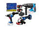 COMBO DCKIT56.02BK: AMOLADORA  5″ DCSM03-125 + ROTOMARTILLO SDS PLUS DCZC04-24  2.7J + TALADRO ATORNILLADOR PERCUTOR DCJZ03-13 120NM +2BAT X 5AH DONG CHENG 20V - Miniatura 1