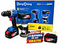 RUTEADORA FRESADORA TUPI DE MANO INALAMBRICA 1/4″ DONG CHENG DCMP6BM 20V BRUSHLESS + TALADRO PERCUTOR DE 60NM  DCJZ2060i+ 2 BATERIAS DE 4AH + CARGADOR , 1 BATERIA DE 4AH GRATIS. - Miniatura 1