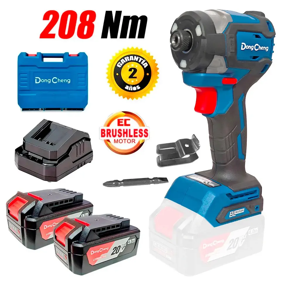 ATORNILLADOR DE IMPACTO DONG CHENG 20v 4ah (DCPL208EM) 2