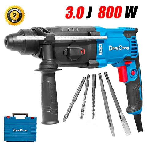 ROTOMARTILLO ELECTRONEUMÁTICO ELÉCTRICO PROFESIONAL 800W 4200IPM (DZC15-26)