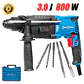 ROTOMARTILLO ELECTRONEUMÁTICO ELÉCTRICO PROFESIONAL 800W 4200IPM (DZC15-26) - Miniatura 1