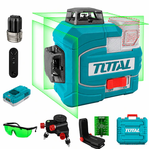 NIVEL LASER DE 12L 16V TOTAL + ACCESORIOS