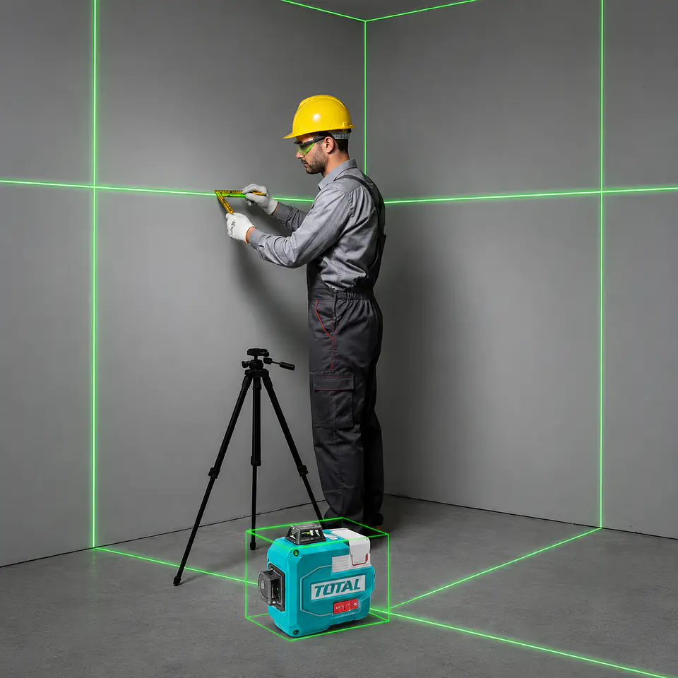 NIVEL LASER DE 12L 16V TOTAL + ACCESORIOS 3