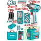 COMBO 3 EN 1 M16 DESORNILLADOR IMP 170NM + MEDIDOR LASER + NIVEL LASER 2X2.0AH INDUSTRIAL - TOSLI250886 - Miniatura 1